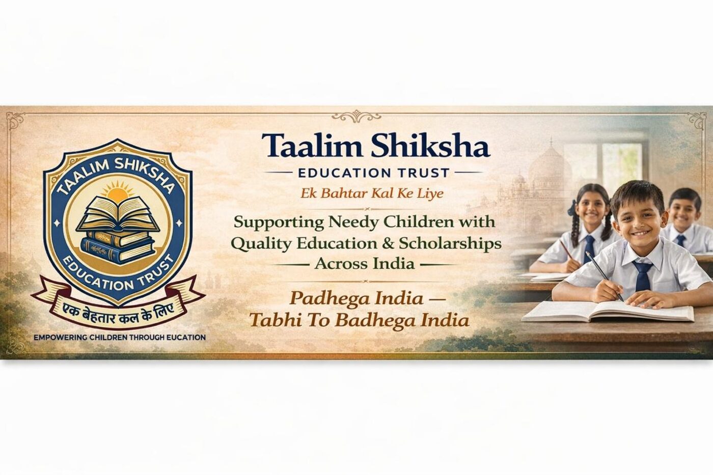 Taalim Shiksha Education Trust banner